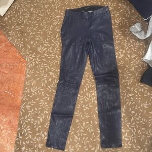 J Brand navy leather pant